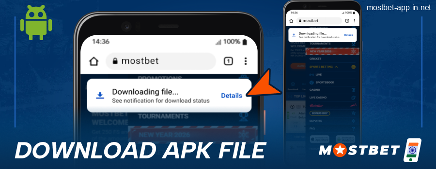 Download the Mostbet India app