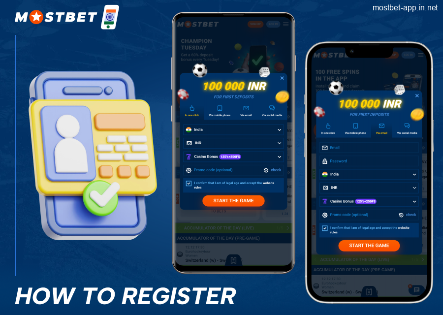 Create an account Mostbet App for Indians
