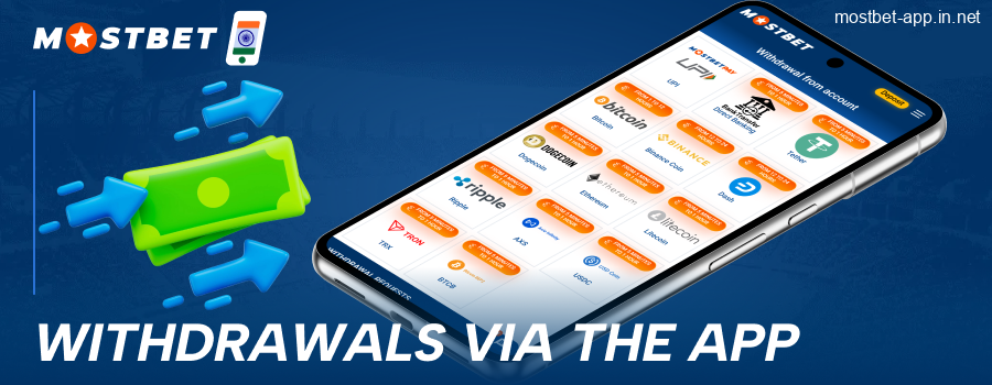 Withdraw winnings to Mostbet App India