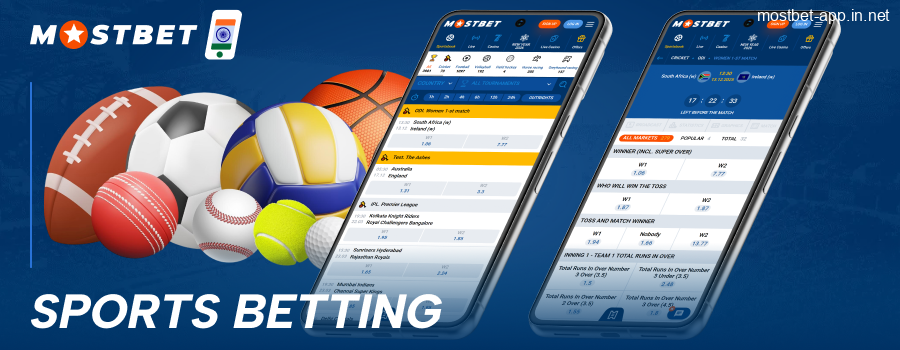 Sportsbook in Mostbet App IN